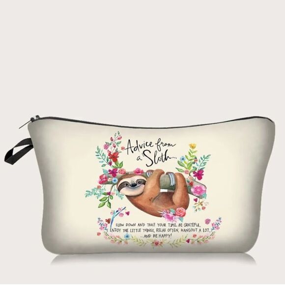 Advice From a Sloth Cosmetic Bag / Pouch - Picture 1 of 7